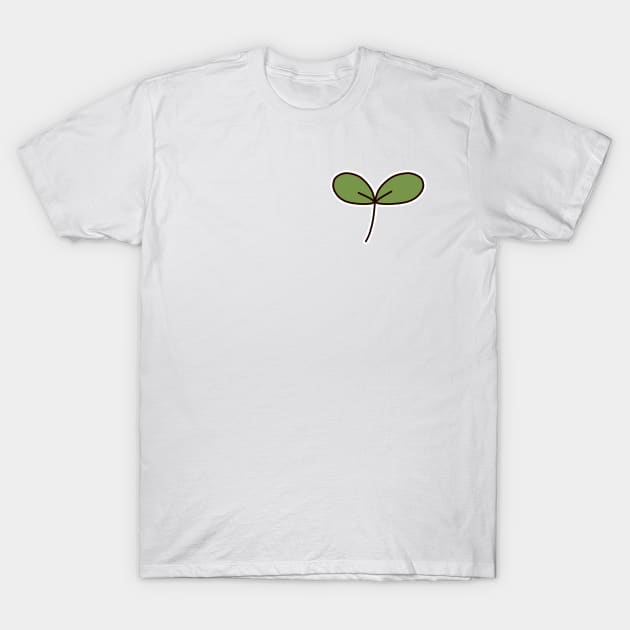 Kawaii Plant Sprout (Big) T-Shirt by Miitee